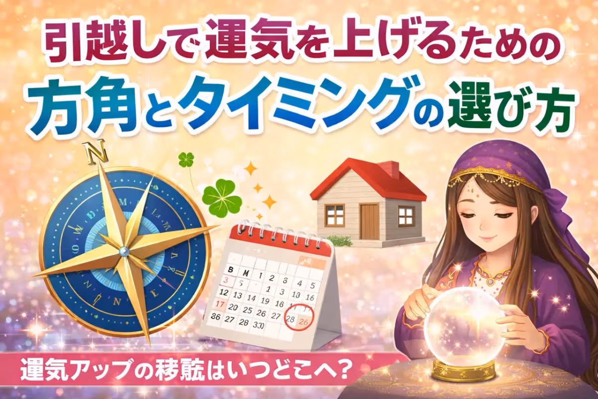 引越しで運気を上げるための方角とタイミングの選び方